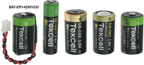 TEKCELL 3,6V lithium batteries, BAT-ER14250, BAT-ER14250CNA, BAT-ER14250CNR, BAT-ER14250PCB1X1 |EN|
