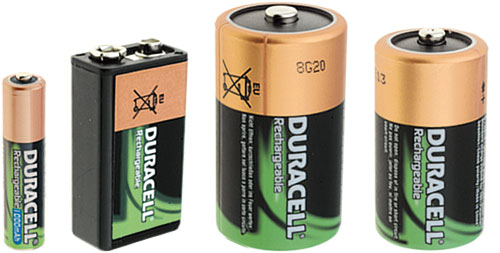 Duracell Ni-MH rechargeable batteries, ACCU-R3/1000-HD, ACCU-R6/2450-DR, ACCU-R20/2200DR |EN|
