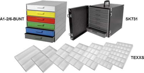 Cabinets with 6 drawers for small objects, A1-2/6BUNT, SK731, TE3S, TE6S, TE9S, TE12S, TE16S |EN|