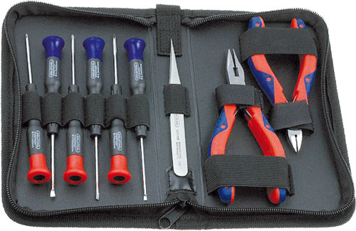 9-piece precision tool sets in case, GT-128 |EN|
